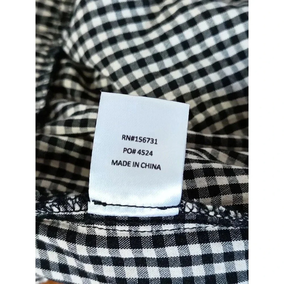 Böhme Women's Size Small Black Gingham Shorts With Pockets - Picture 4 of 10